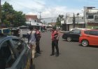 Sat Samapta Polres Ciamis Tingkatkan Himbauan Kamtibmas di Simpang Empat Padjajaran
