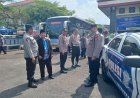 Polsek Rancah Hadiri dan Amankan Seremonial Pelepasan Calon Jemaah Haji Kloter 31 Kabupaten Ciamis