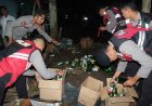 Polres Ciamis Gencarkan KRYD Cipta Kondisi Guna Berantas Penyakit Masyarakat dan Sita Ratusan Botol Miras