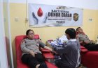 PKP SESPIMMA POLRI ANGKATAN KE-75 DIISI KEGIATAN DONOR DARAH DI POLRES CIAMIS