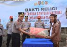 Serdik Sespimma Polri Angkatan 75 Gelar Baksos dan Bantuan Pembangunan Masjid di Wilkum Polres Ciamis