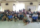 Polsek Pamarican Siaga Amankan Nobar Persib Warga di Aula Kantor Neglasari