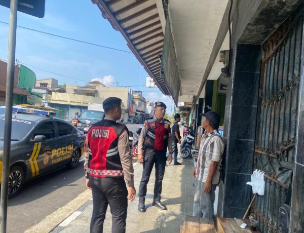 Berantas Aksi Premanisme, Sat Samapta Polres Ciamis Patroli Dialogi ke Jalanan Pusat Kota