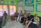 Polsek Cisaga Polres Ciamis Sambangi Sekretariat Panitia Pilkades Bangunharja, Pastikan Tahapan Berjalan Aman dan Kondusif