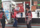 Polisi Tingkatkan Kehadiran di Objek Vital, Sat Samapta Polres Ciamis Patroli Dialogis di SPBU Permata Bunda