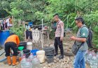 Polsek Pamarican Salurkan 12.000 Liter Air Bersih untuk Warga Desa Kertahayu Terdampak Kekeringan