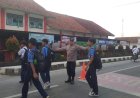 Polsek Lakbok Hadir Atur Lalu Lintas, Berikan Pelayanan dan Rasa Aman bagi Pelajar